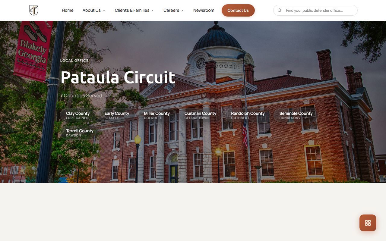 Early County court dockets Pataula Circuit public defender listing