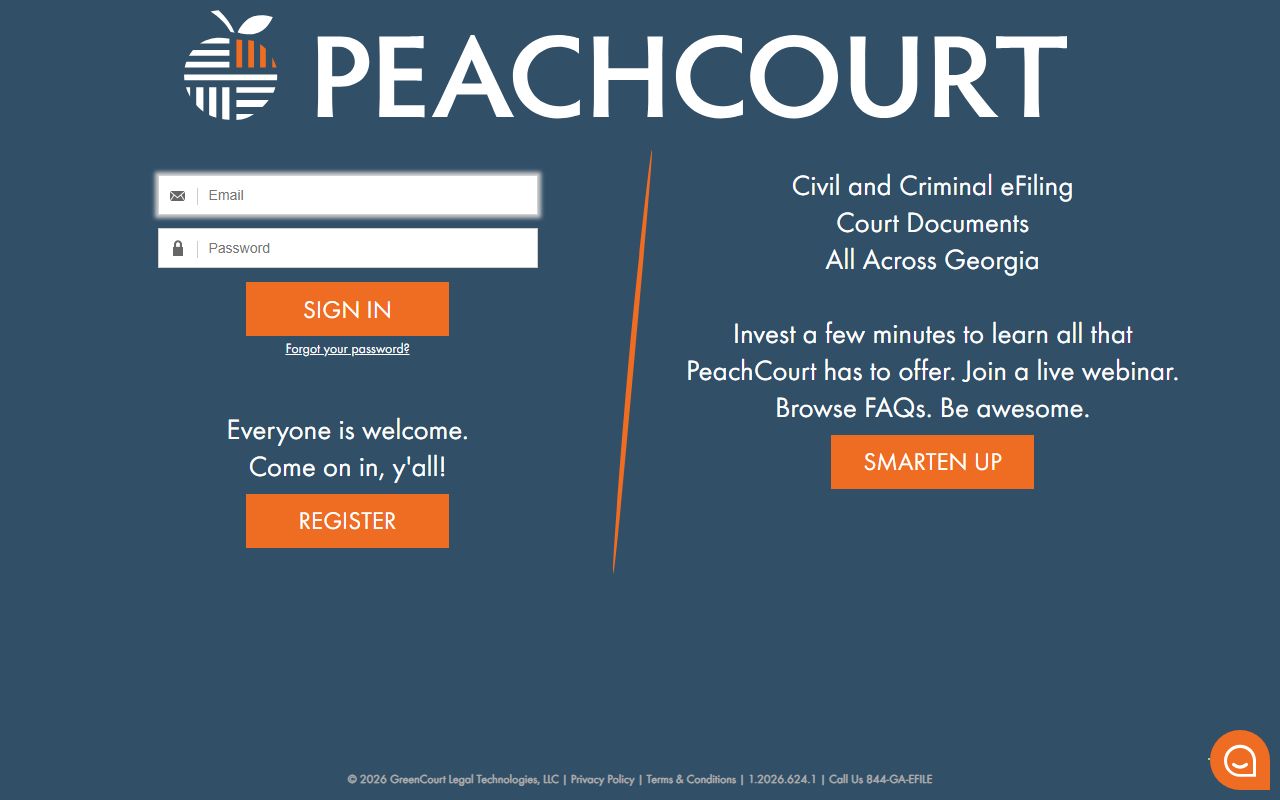 Early County court records PeachCourt provider access platform