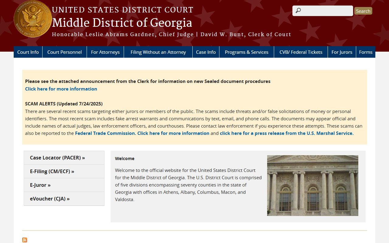 Early County Superior Court records and Middle District of Georgia distinction
