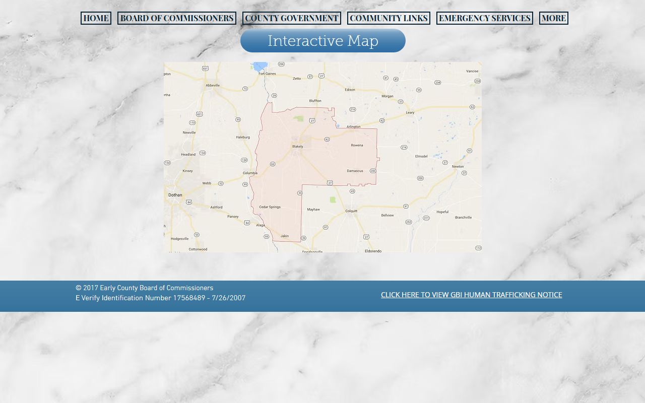 Early County court records Court Square map