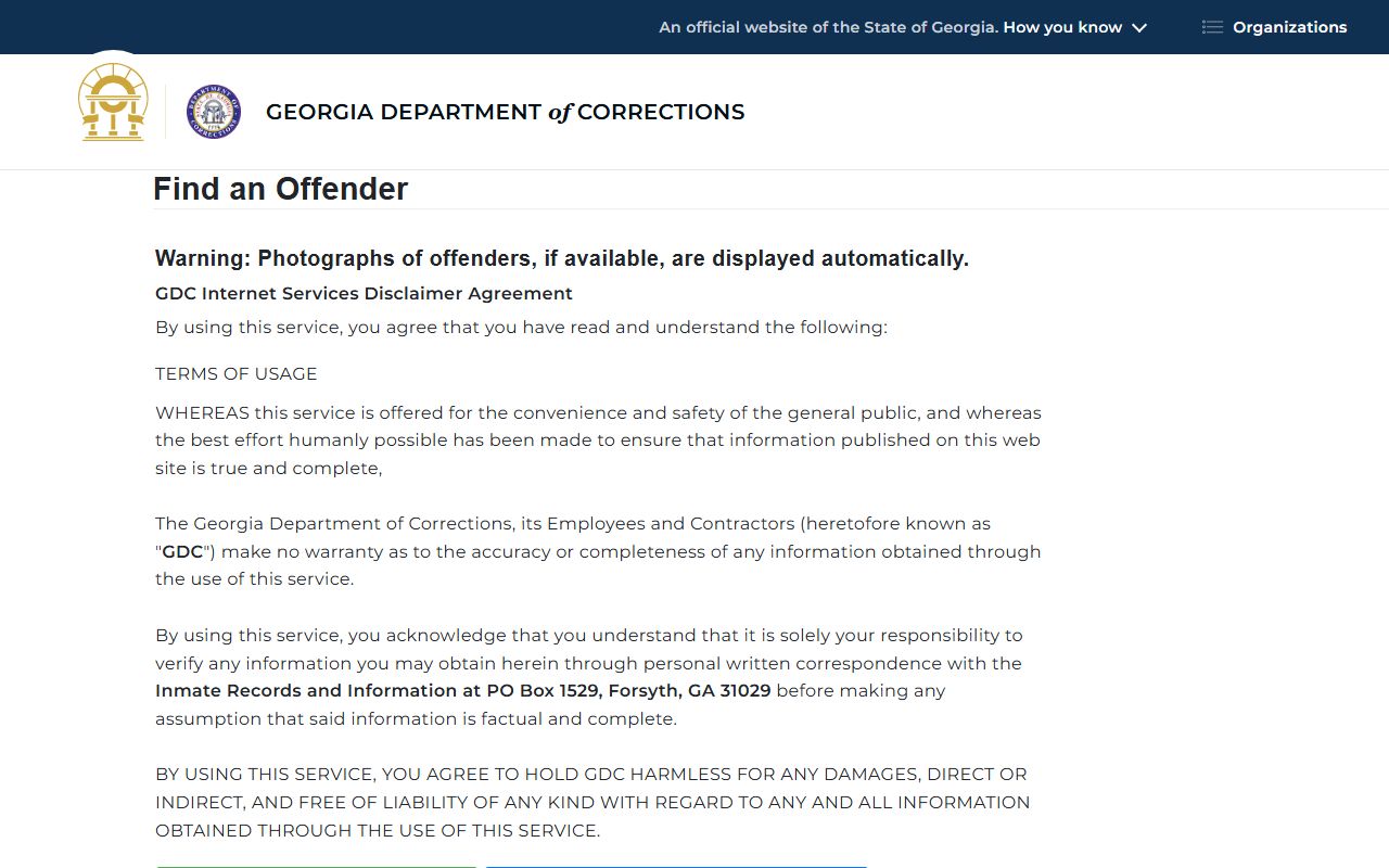 Early County inmate records and Georgia DOC offender search